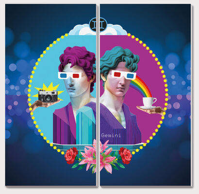 GEMELLI: UGUALI MA DIVERSI - a Paint Artowrk by Roberto Carlocchia